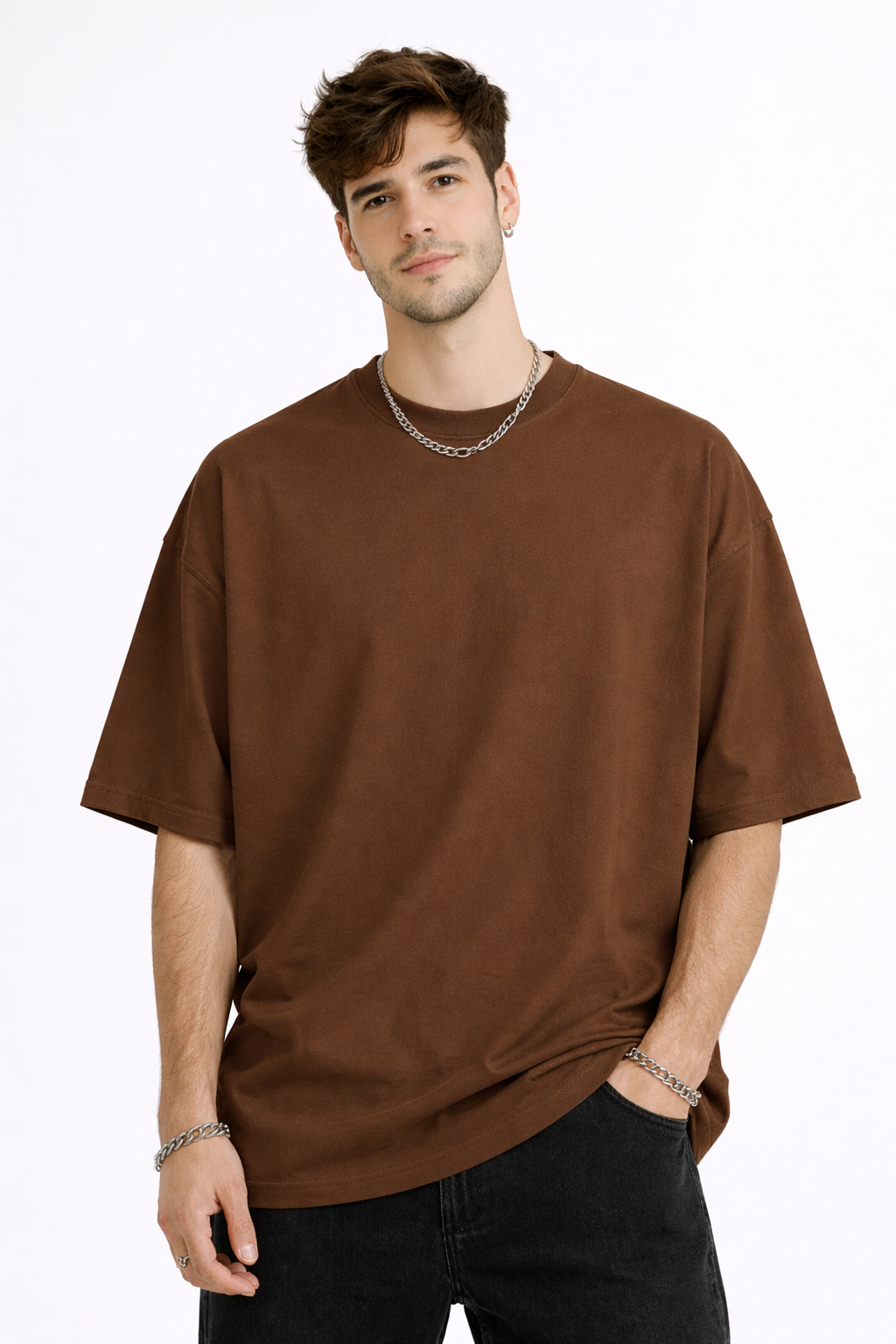 100% cotton solid color T-shirt