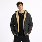 Lambswool Coat with Hood