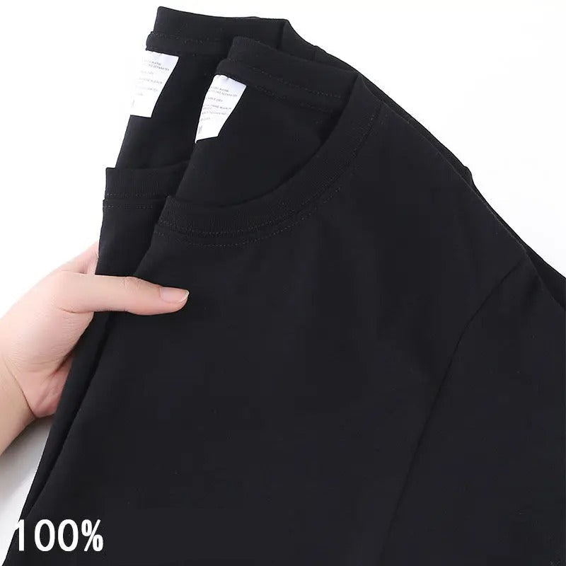 100% cotton solid color T-shirt