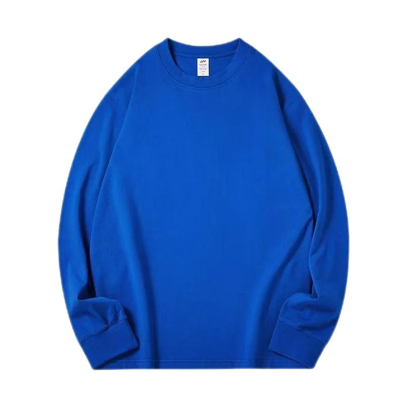 Heavyweight pure cotton long-sleeved T-shirt