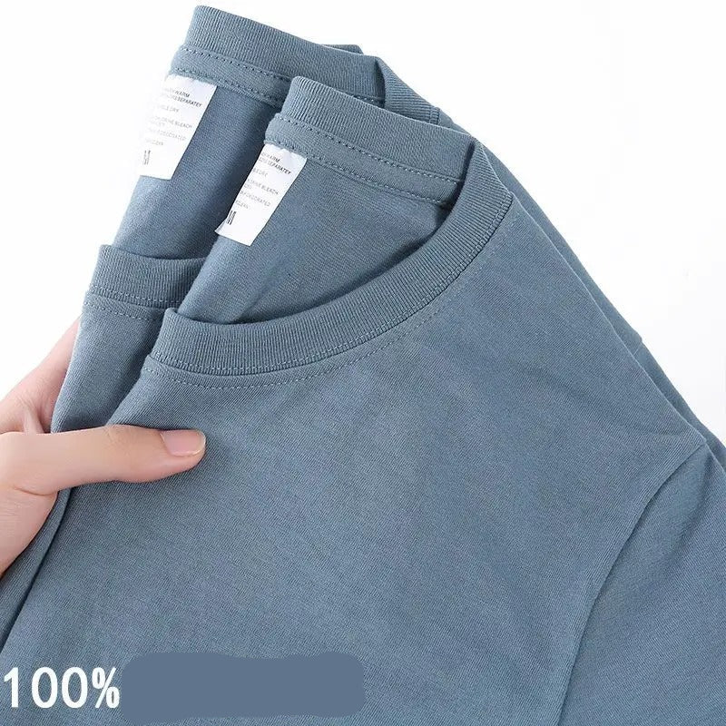 100% cotton solid color T-shirt