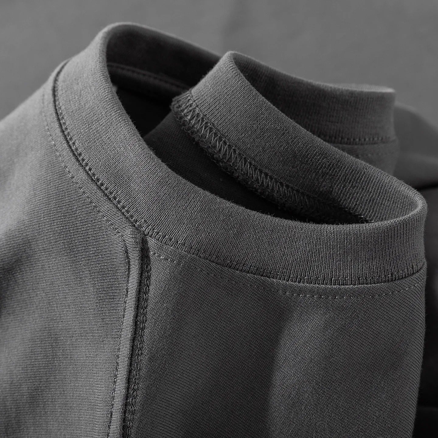 Heavyweight pure cotton long-sleeved T-shirt