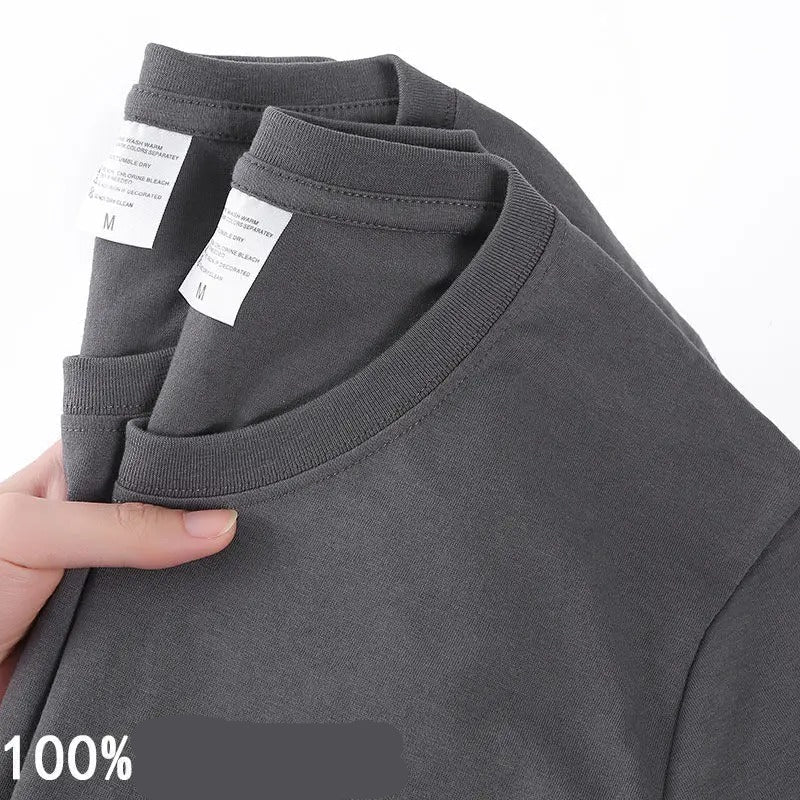 100% cotton solid color T-shirt