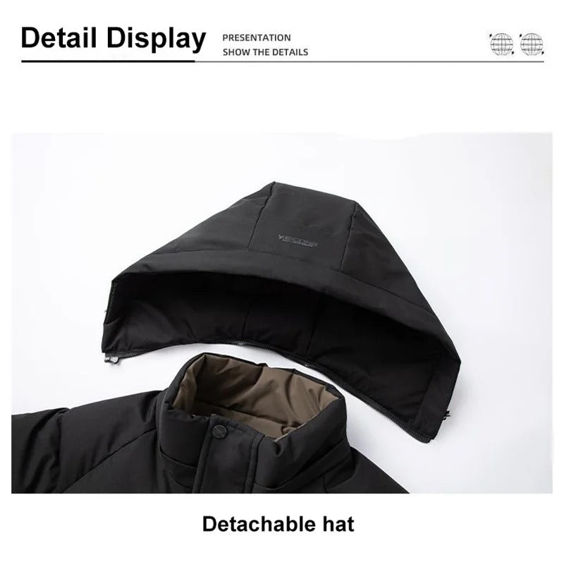 Chaqueta cortavientos cálida de grafeno