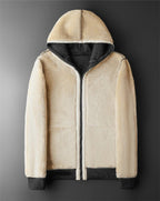 Lambswool Coat with Hood