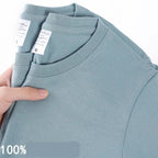 100% cotton solid color T-shirt