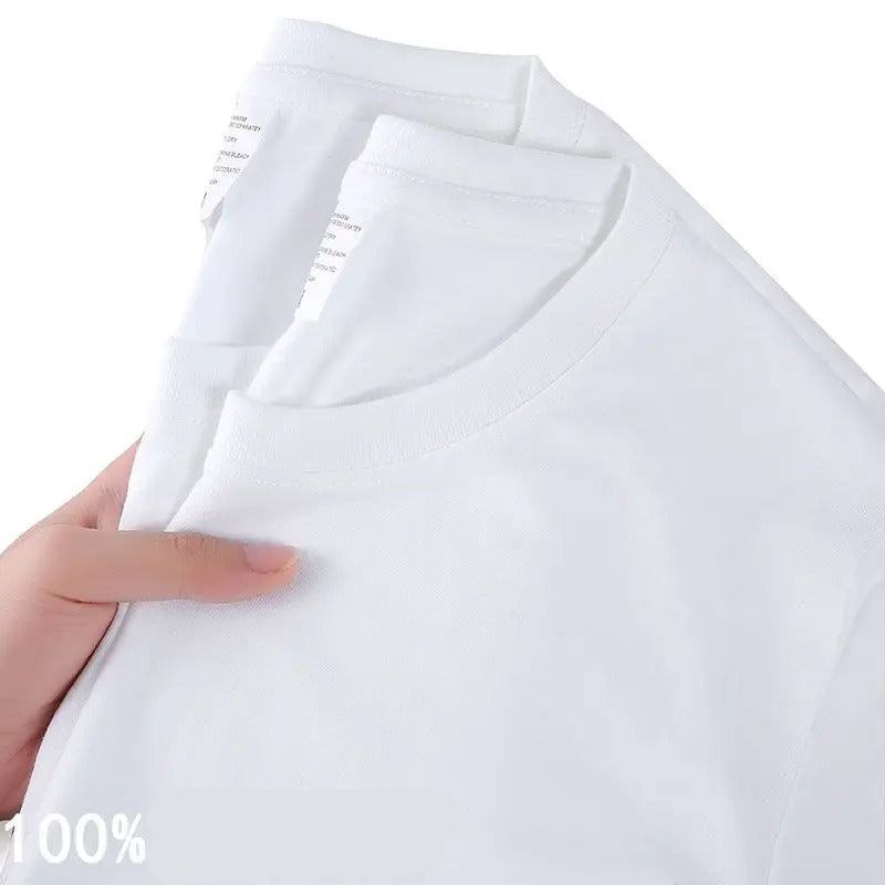 100% cotton solid color T-shirt
